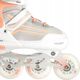 Nils Extreme NH18190 Πατίνια Inline & Roller 2σε1, Ρυθμιζόμενα, Λευκά, Μέγεθος 29-33