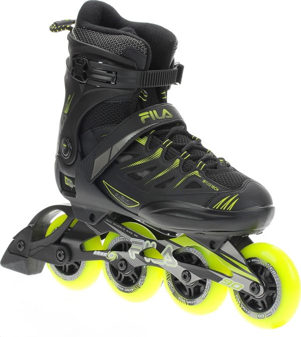 Fila Ghibli Roller Skates Αναψυχής, ABEC 9, Ρόδες 90mm, Μαύρα, Μέγεθος 44