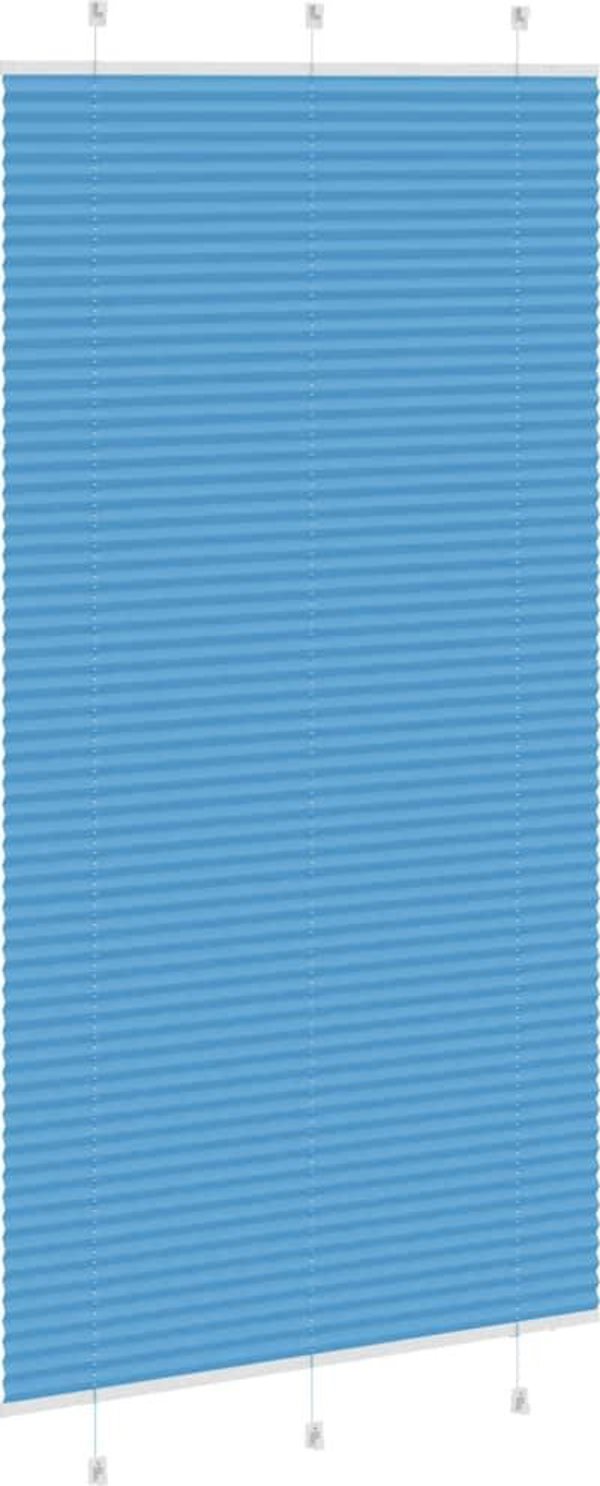 Roleta plisowana niebieska 105x200 cm