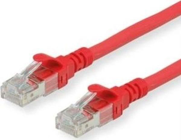 Roline Patchcable -RJ- 45-3 m - UTP - CAT 6 - bezhalogenowy, linka - czerwony (21.15.2513)