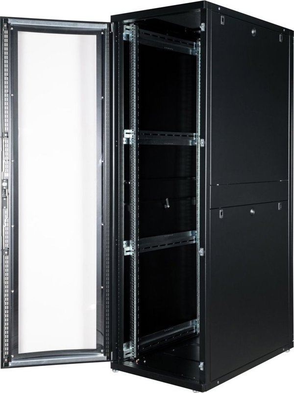 ROLINE Ερμάριο διακομιστή 48,26cm 19 ίντσες 42 HE 600x1000 ΠxΒ μαύρο Plexiglas