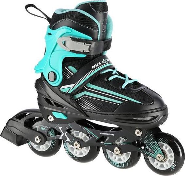 Nils Extreme NH18190 Ρυθμιζόμενα Παιδικά Inline Skates & Παγοθus 2σε1 Black-Blue S (29-33)
