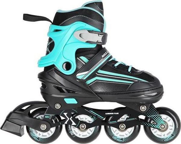 Nils Extreme NH18190 Ρυθμιζόμενα Παιδικά Inline Skates & Παγοθus 2σε1 Black-Blue S (29-33)