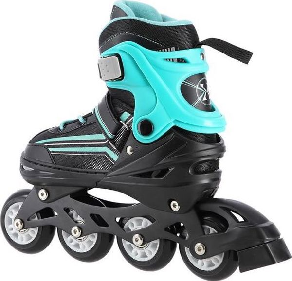 Nils Extreme NH18190 Ρυθμιζόμενα Παιδικά Inline Skates & Παγοθus 2σε1 Black-Blue S (29-33)