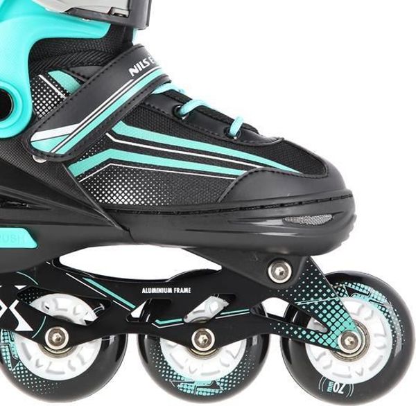 Nils Extreme NH18190 Ρυθμιζόμενα Παιδικά Inline Skates & Παγοθus 2σε1 Black-Blue S (29-33)