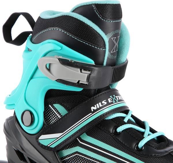 Nils Extreme NH18190 Ρυθμιζόμενα Παιδικά Inline Skates & Παγοθus 2σε1 Black-Blue S (29-33)