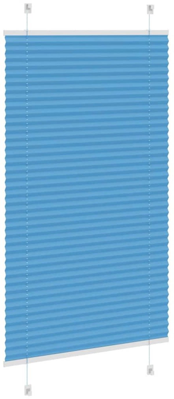 Roleta plisowana niebieska 75x150 cm
