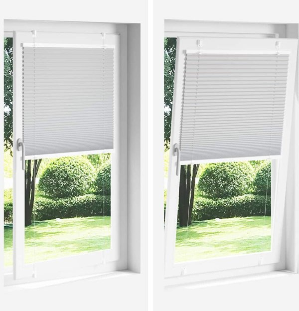Roleta plisowana niebieska 75x150 cm