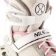 Nils Extreme NH18188A Ρυθμιζόμενα Παιδικά Πατιν-Roller 2 σε 1 Γκρι/Ροζ Μέγεθος L (39-43) ABEC-7