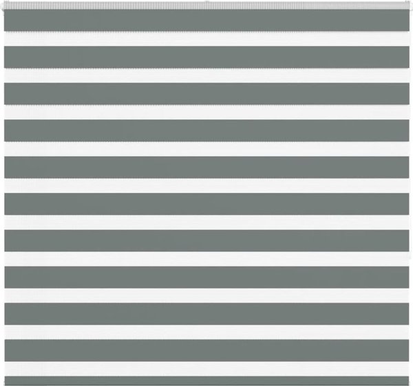 vidaXL Ρολοκουρτίνα Zebra Σκούρο Γκρι 150,9 εκ. από Πολυεστέρα