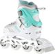 Nils Extreme NH18191 2 σε 1 Ρυθμιζόμενα Rollers & Παγοπέδιλα Λευκό/Μπλε Μέγεθος M (34-38)