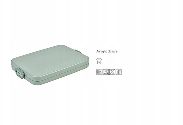 Rosti Mepal Pietų dėžutė - indelis Mepal Lunchbox Take a Break Flat Nordic Sage MP107635094700, 800 ml