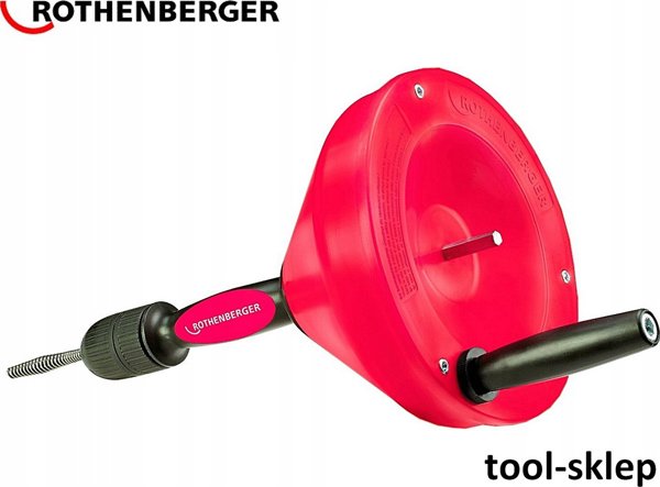 Rothenberger Rankena su spirale kanalizacijos valymui Rothenberger ROSPI 8 H+E Plus