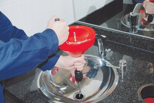 Rothenberger Rankena su spirale kanalizacijos valymui Rothenberger ROSPI 8 H+E Plus