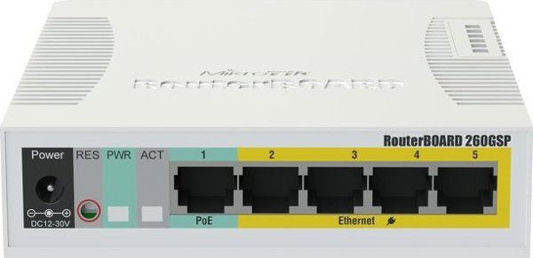 Router MikroTik RouterBOARD 260GSP 5-port