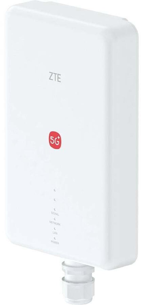 Εξωτερικός router ZTE G51F με modem 5G NSA/SA LTE Cat.19 +13dBi ODU λευκό
