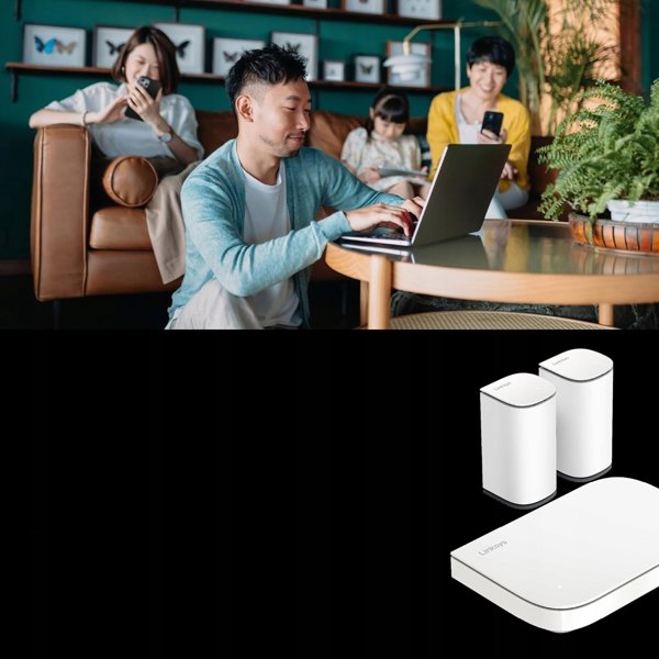 Router Linksys Dwupasmowy System Mesh Velop Micro Wi-Fi 6 3 Gb/s 3 szt nowy