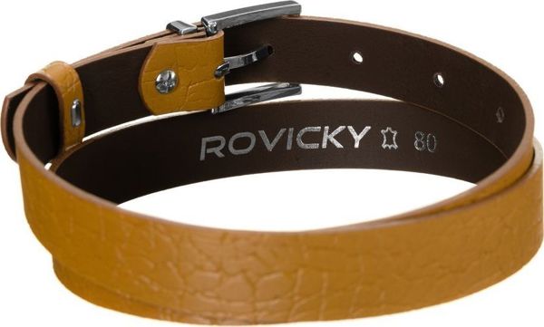 Rovicky Ενδιαφέρουσα γυναικεία δερμάτινη ζώνη με ασημί αγκράφα, μοτίβο ζώων Rovicky 90 cm 8716239 5903051077654