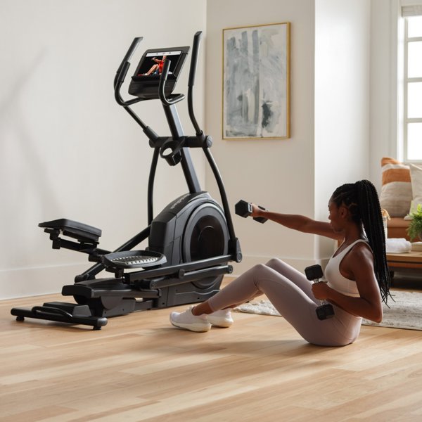Rower eliptyczny programowany NordicTrack AirGlide LE z wyswietlaczem LCD