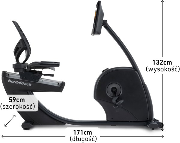 Οριζόντιο προγραμματιζόμενο ποδήλατο NordicTrack G10 με οθόνη HD 10"