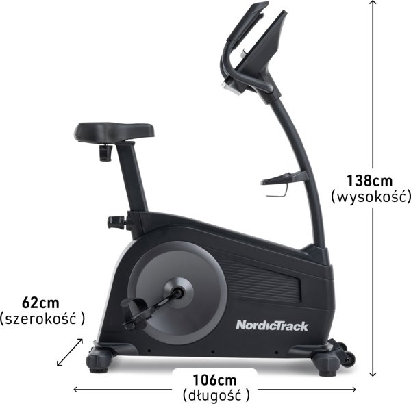 Rower programowany G LE NordicTrack z wyswietlaczem LCD