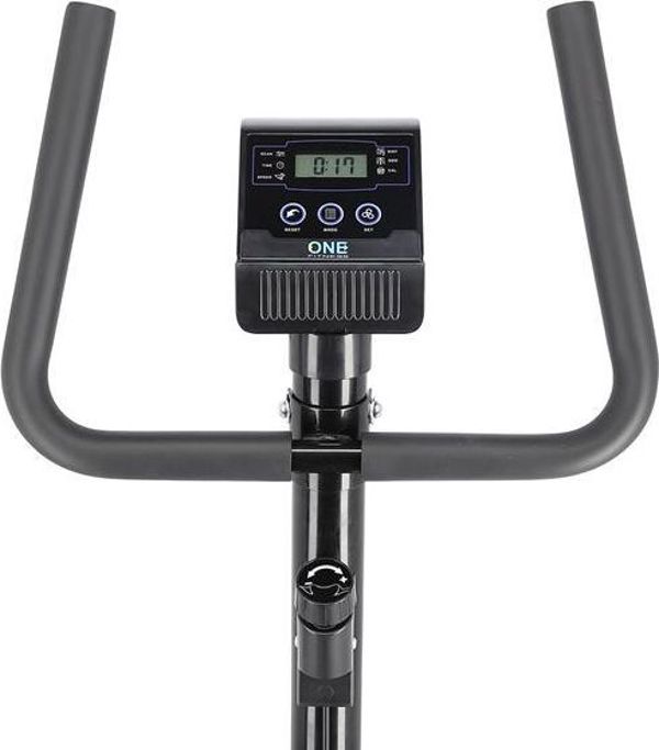 Rower stacjonarny One Fitness treningowy mechaniczny RW3011 czarno-bialy