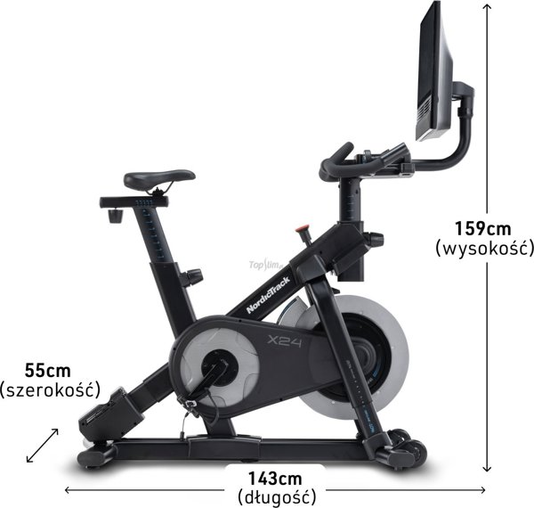 Rower spinningowy NordicTrack X24 z wyswietlaczem