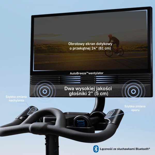 Rower spinningowy NordicTrack X24 z wyswietlaczem