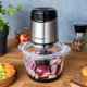 Cloer 6829 Πολυκόπτης Multi Chopper, 1.2L, Γυάλινο Μπολ, Ανοξείδωτο Ατσάλι/Μαύρο