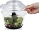 Cloer 6829 Πολυκόπτης Multi Chopper, 1.2L, Γυάλινο Μπολ, Ανοξείδωτο Ατσάλι/Μαύρο