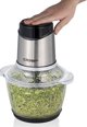 Cloer 6829 Πολυκόπτης Multi Chopper, 1.2L, Γυάλινο Μπολ, Ανοξείδωτο Ατσάλι/Μαύρο
