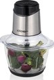 Cloer 6829 Πολυκόπτης Multi Chopper, 1.2L, Γυάλινο Μπολ, Ανοξείδωτο Ατσάλι/Μαύρο