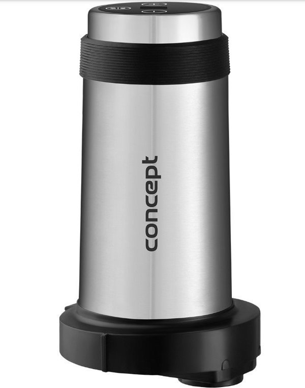 Concept RM3300 Πολυκόπτης - Θρυμματιστής 1000W με Γυάλινο Μπολ 2lt, Μαύρο/Inox
