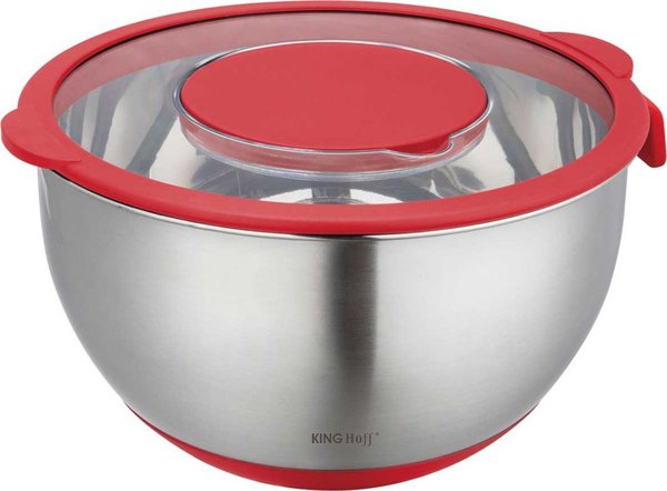 Banquet Kinghoff KH-1889 Τεμαχιστής - Πολυκόπτης Λαχανικών με Μπολ και Τρίφτη Ανοξείδωτος