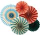 Rozety dekoracyjne Cyrk 26-43cm 5szt