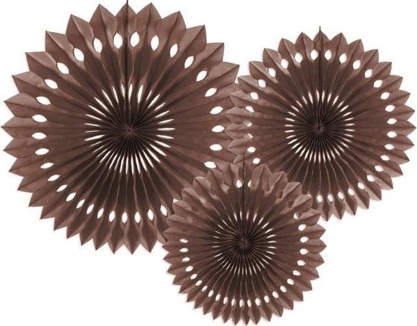Διακοσμητικές ροζέτες καφέ 20-30cm
