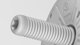 R-TFIX-8S Κοχλιωτός Πείρος Όψης 8/455mm με Κάλυμμα (R-TFIX-TOOL-RED: Επίστρωση, R-TFIX-TOOL-GREEN: Βύθιση)