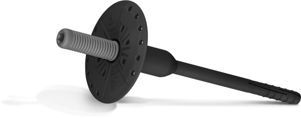 R-TFIX-8S Kolek fasadowy wkrecony 8/175mm z obtryskiem, czarny, odporny na UV