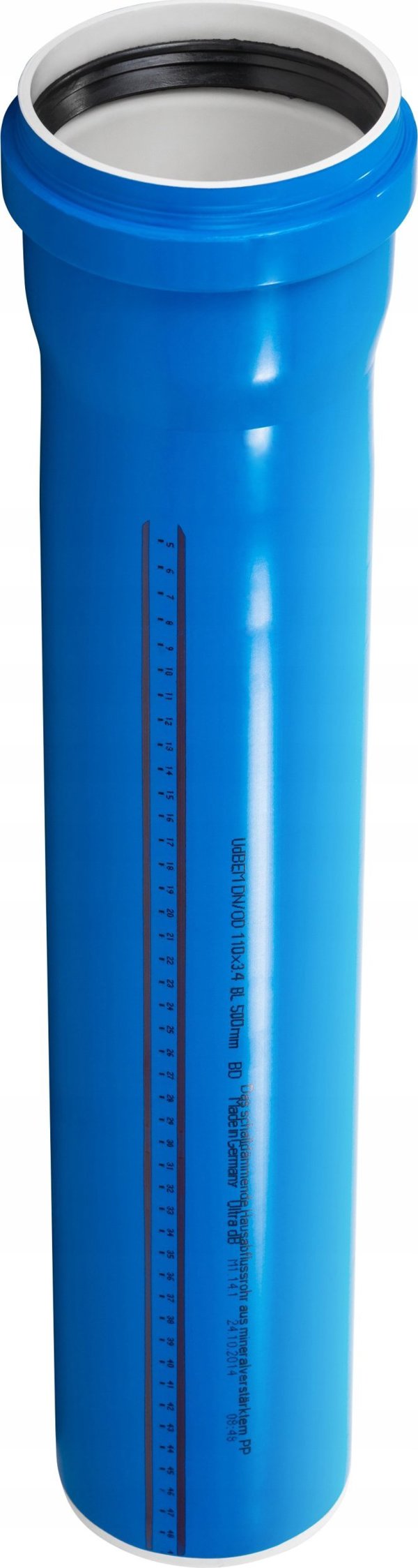 Σωλήνας αποχέτευσης UdBEM 160x4.9x2000 ULTRA-dB χαμηλού θορύβου μπλε