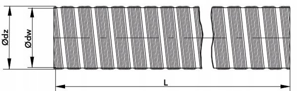 Rura aluminiowa fi 150mm flex FFF-150/1