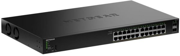 S350 Series 24-Port Gigabit Ethernet PoE+ Smart Managed Essentials Switch with 2 Dedicated SFP Ports