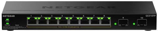 S350 Series 8-Port Gigabit Ethernet PoE+ Smart Managed Essentials Switch with 2 Dedicated SFP Ports