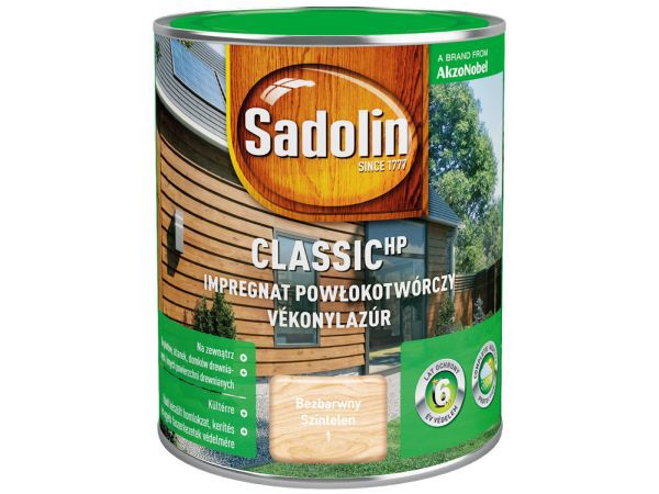 Sadolin Impregnat Classic HP Αδιαφανές 2,5L
