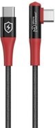 MicroConnect Καλώδιο USB-C σε USB-C Γωνιακό, 100W, Fast Charging για Smartphone και Laptop, 1m