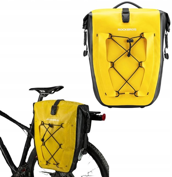 Τσαντάκι ποδηλάτου Rockbros 30140022005 αδιάβροχο 25-32L κίτρινο