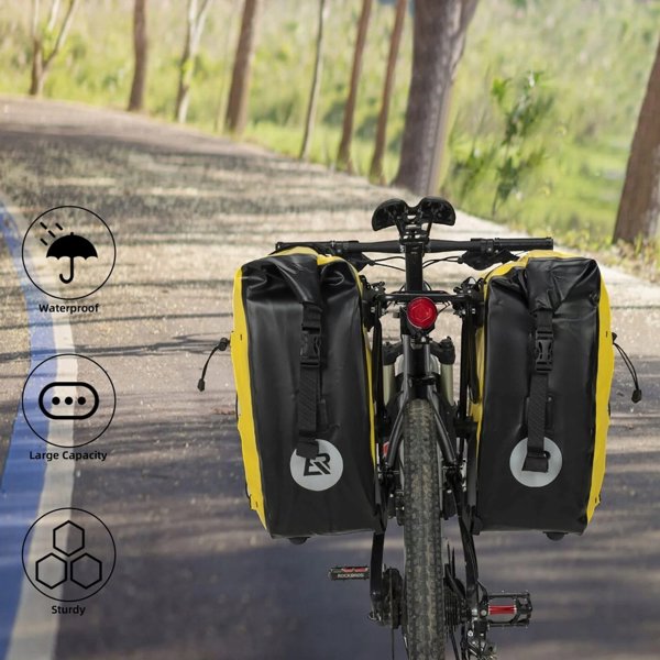 Τσαντάκι ποδηλάτου Rockbros 30140022005 αδιάβροχο 25-32L κίτρινο