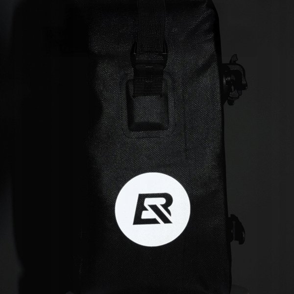 Sakwa rowerowa Rockbros AS-003-1BK wodoodporna z paskiem na ramie montaz przod/tyl 10-14l - czarna