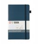 Sakura Squared Hard Cover Notebook 13x21 cm Deep Indigo