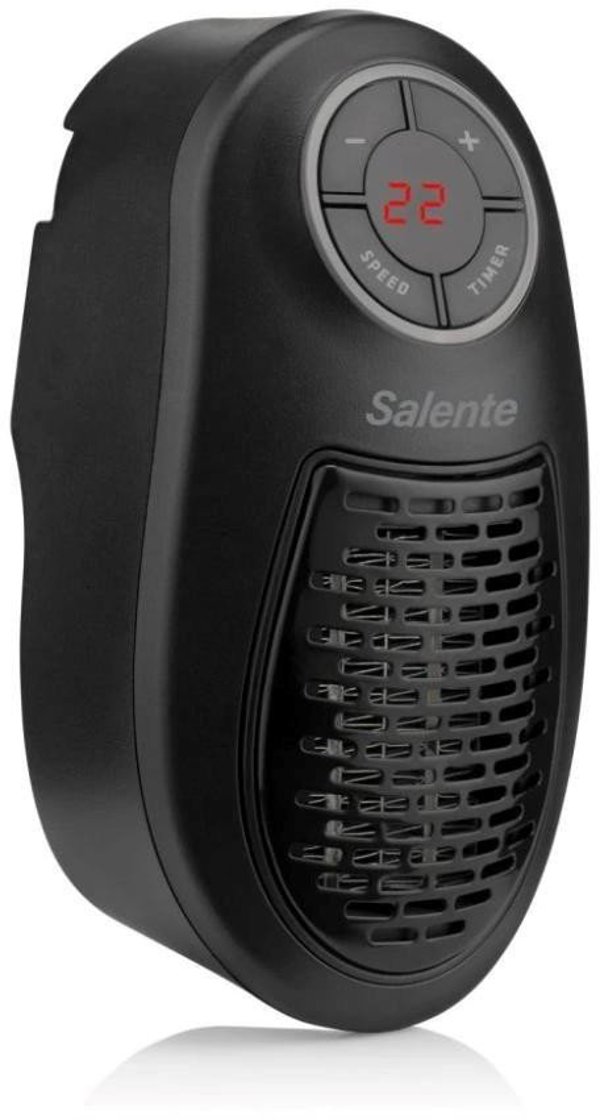 Salente HotHeat, teplovzdušný mini ventilátor, 500 W, černý
