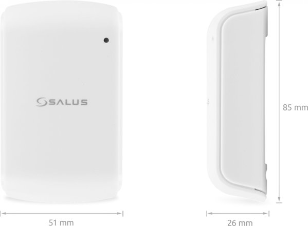 Salus TS600 Ασύρματος Έξυπνος Θερμοστάτης ZigBee, Επιτοίχιος, Λευκός